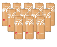 Coca Cola Vanilla import Olanda 330 ml Total Blue